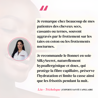 Bonnet de nuit en soie